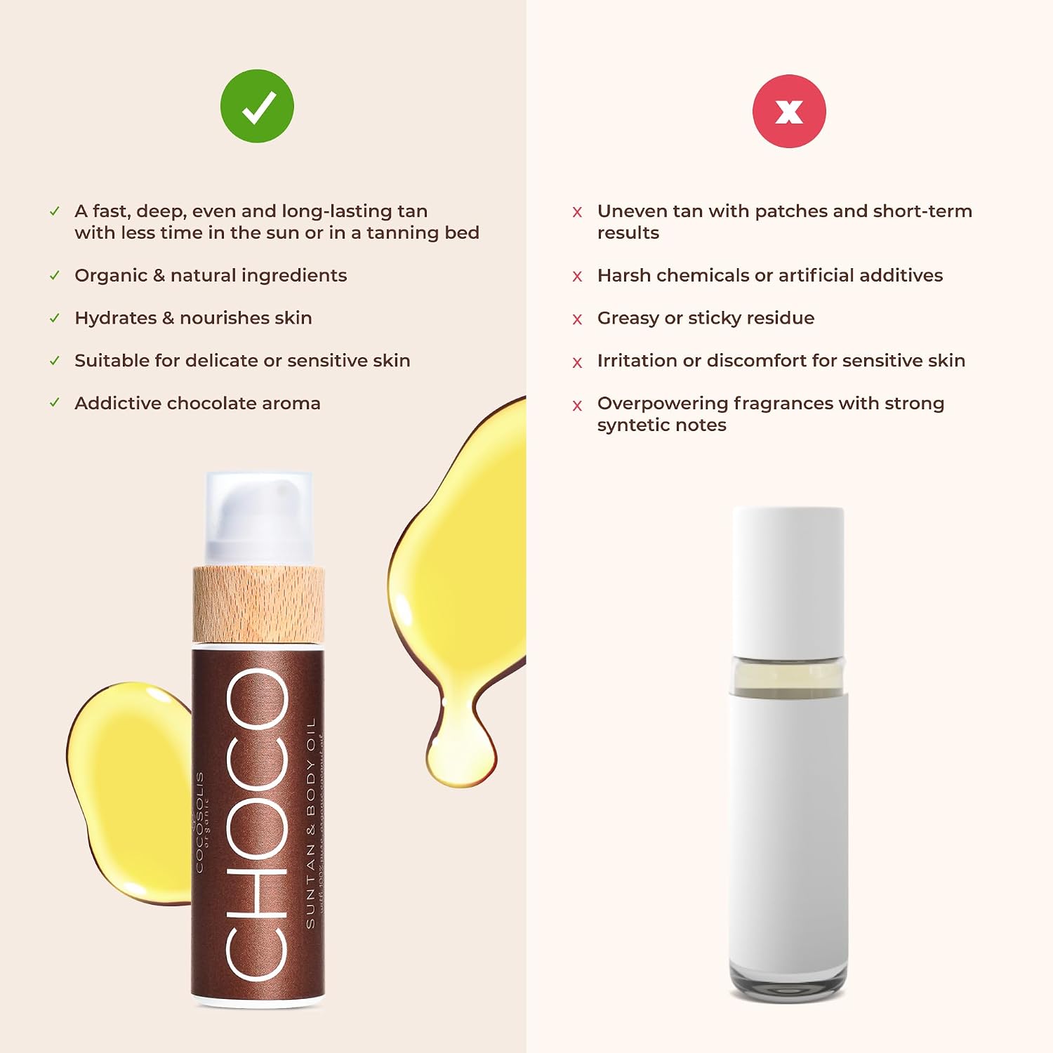Ulei Bronzant Natural Ciocolată